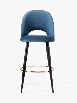 Sgabello Cucina In Velluto Rachel