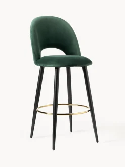 Sgabello Cucina In Velluto Rachel