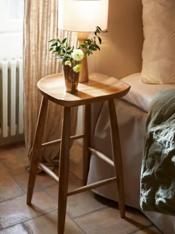 Sgabello Da Bar In Legno Di Mango Nino