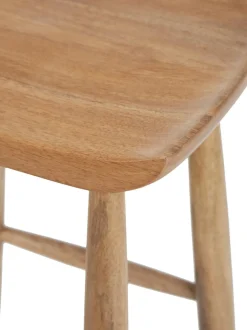 Sgabello Da Bar In Legno Di Mango Nino