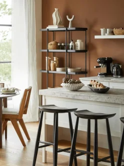 Sgabello Da Bar In Legno Di Mango Nino