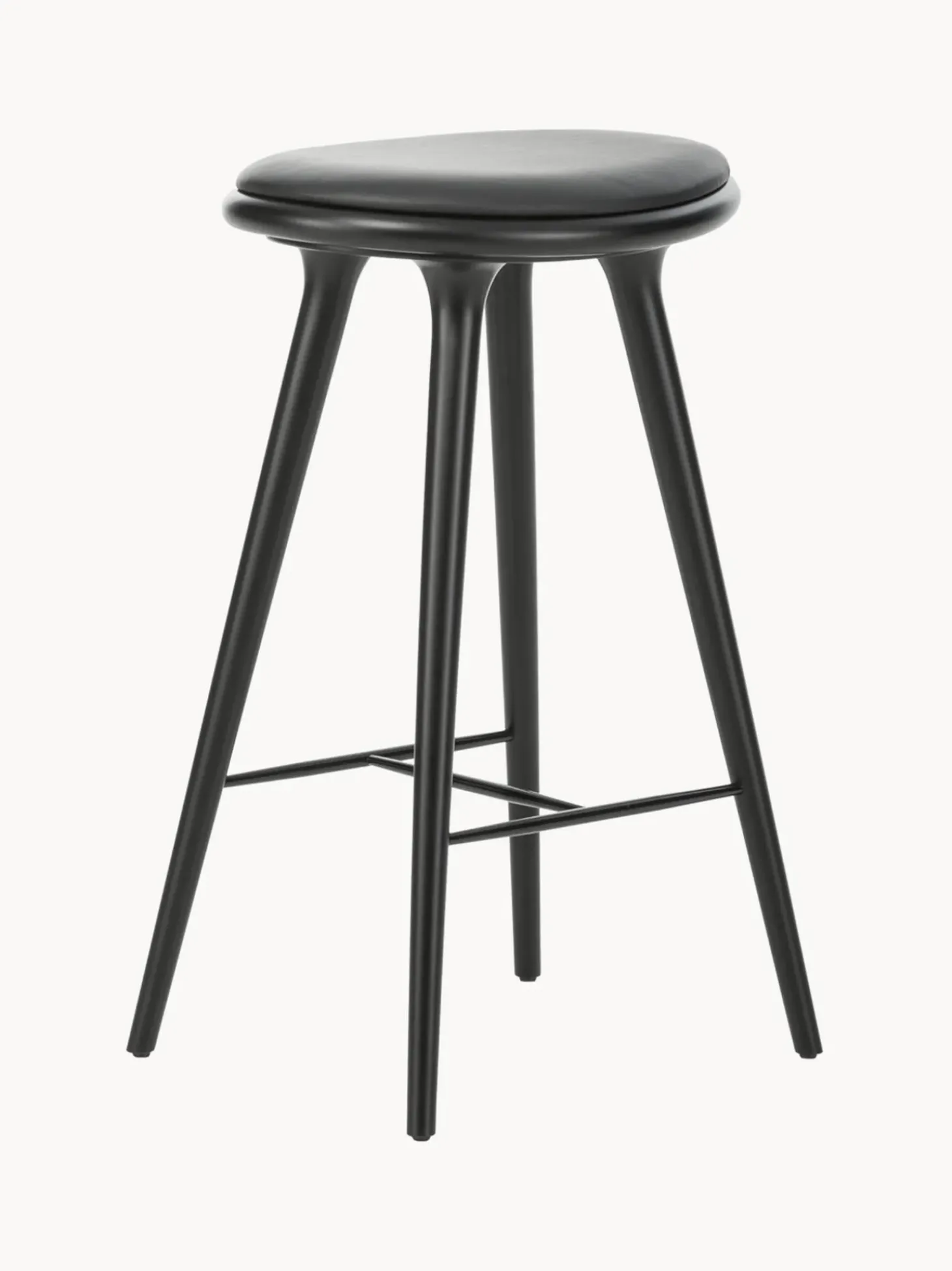 Sgabello Da Bar In Legno Di Faggio High Stool