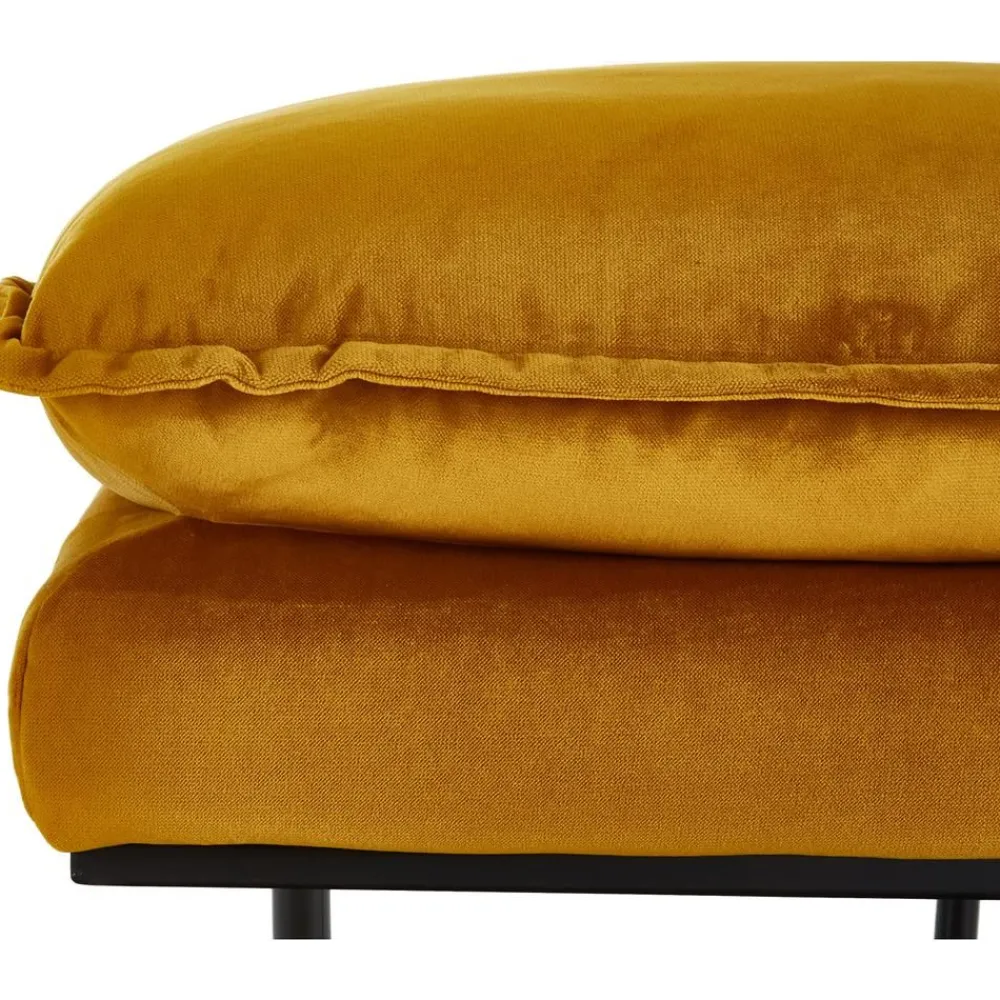 Sgabello Da Divano In Velluto Retro*HKliving New