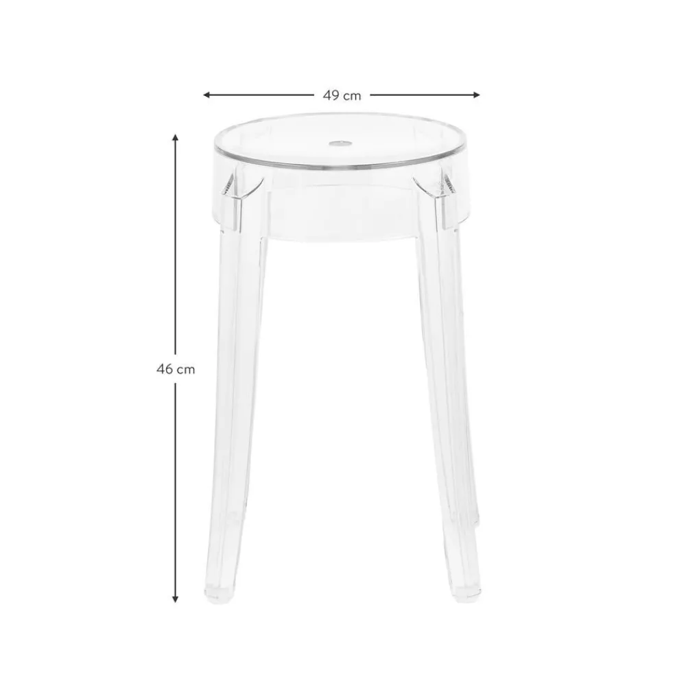 Sgabello Di Design Charles Ghost*Kartell Discount