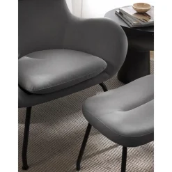 Sgabello Imbottito Con Gambe In Metallo Wing*Westwing Collection Clearance