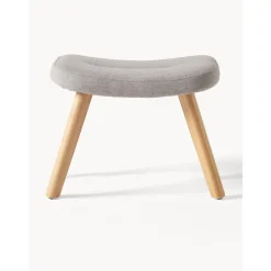 Sgabello Imbottito Con Gambe In Legno Wing*Westwing Collection New