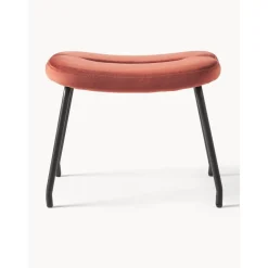 Sgabello Imbottito In Velluto Con Gambe In Metallo Wing*Westwing Collection Clearance