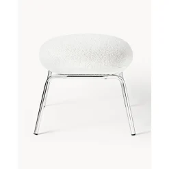 Sgabello In Boucle Con Piedini In Metallo Luan*Westwing Collection Fashion