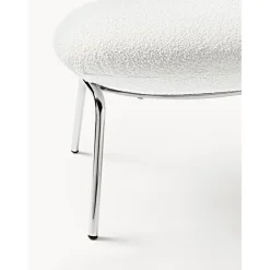 Sgabello In Boucle Con Piedini In Metallo Luan*Westwing Collection Fashion