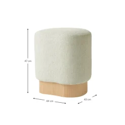 Sgabello In Boucle Yves*Westwing Collection New