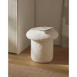 Sgabello In Teddy Shroom*Westwing Collection Hot