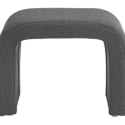 Sgabello In Tessuto Boucle Grigio Penelope*Westwing Collection New