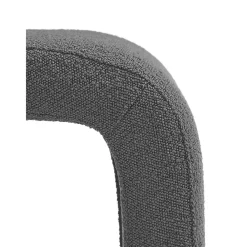 Sgabello In Tessuto Boucle Grigio Penelope*Westwing Collection New