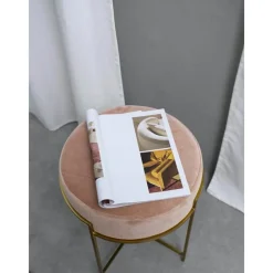 Sgabello In Velluto Con Struttura In Metallo Madeleine*Westwing Collection Sale