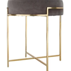 Sgabello In Velluto Con Struttura In Metallo Madeleine*Westwing Collection Best