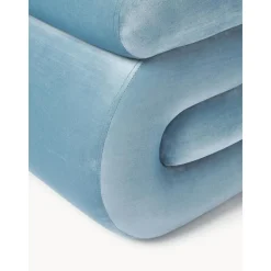 Sgabello In Velluto Merle*Westwing Collection Clearance