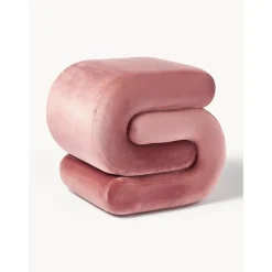 Sgabello In Velluto Merle*Westwing Collection Discount