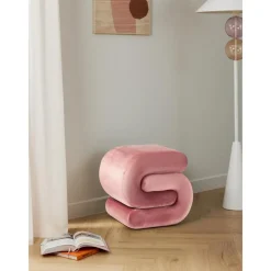 Sgabello In Velluto Merle*Westwing Collection Discount