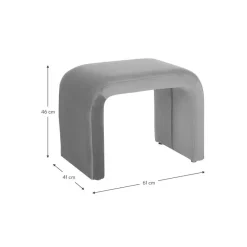 Sgabello In Velluto Penelope*Westwing Collection Discount