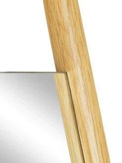 Specchio Angolare Da Appoggio Con Montanti In Legno Di Rovere Elin