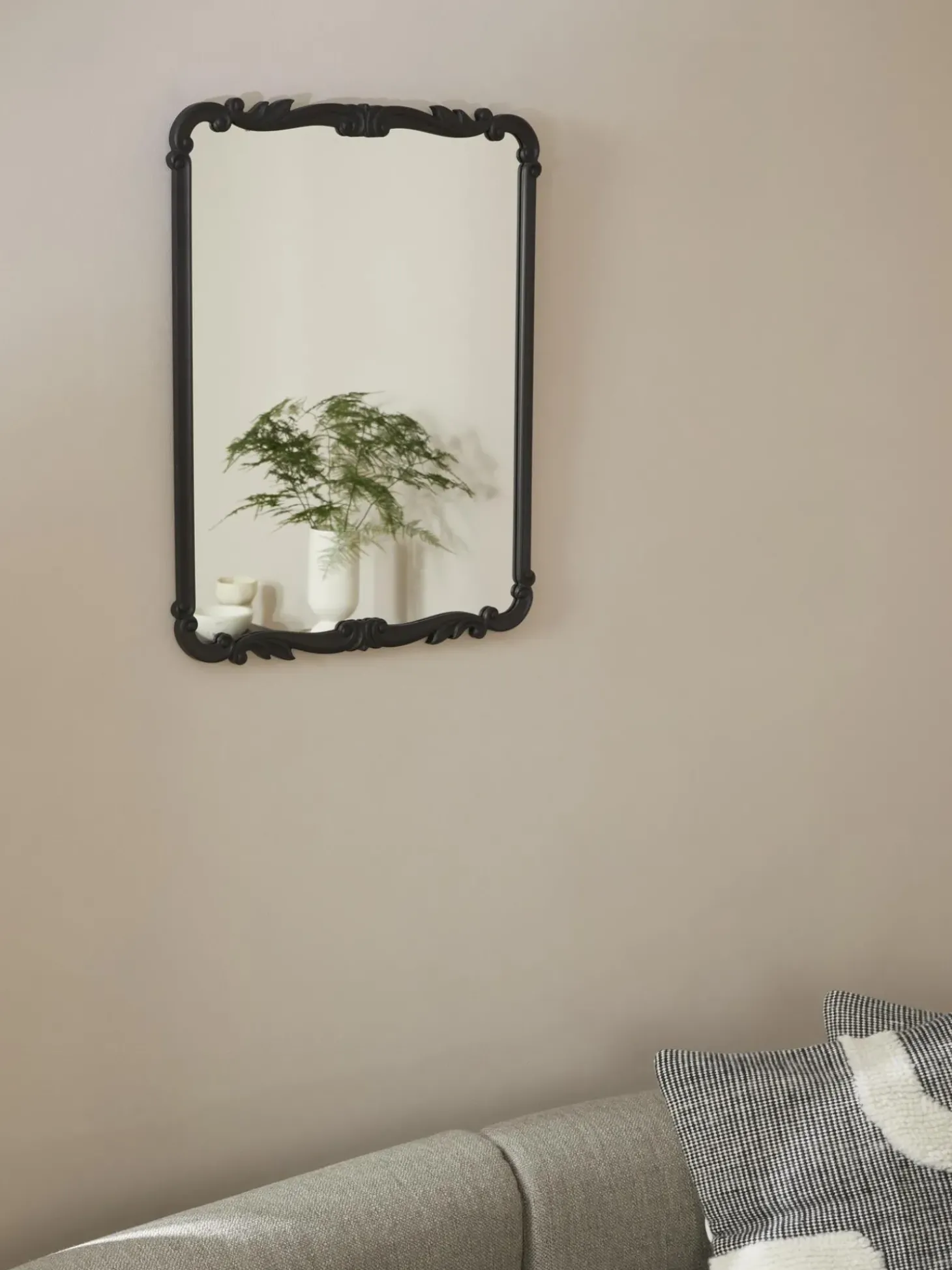 Specchio Barocco Rettangolare Da Parete Francesca