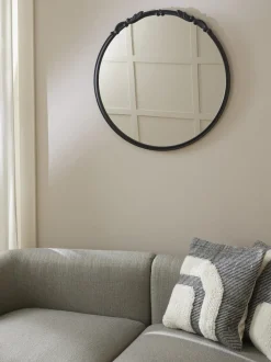 Specchio Barocco Rotondo Da Parete Francesca