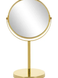 Specchio Cosmetico Rotondo Con Ingrandimento E Base In Metallo Classic