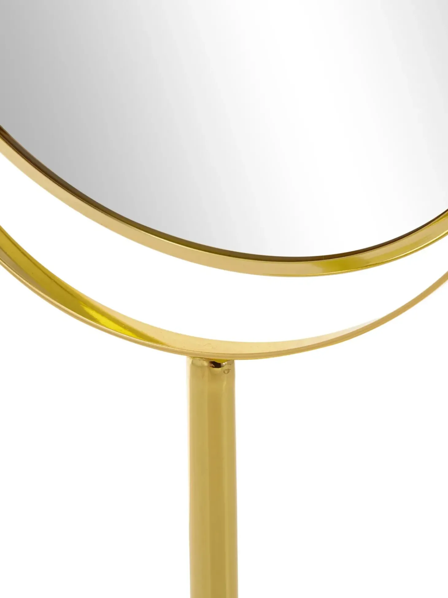 Specchio Cosmetico Rotondo Con Ingrandimento E Base In Metallo Classic