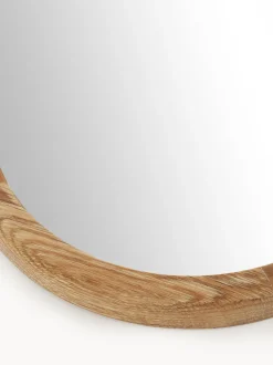 Specchio Da Parete Angolare Con Cornice In Rovere Levan