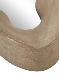 Specchio Da Parete Con Cornice Ondulata In Legno Di Mango Riva