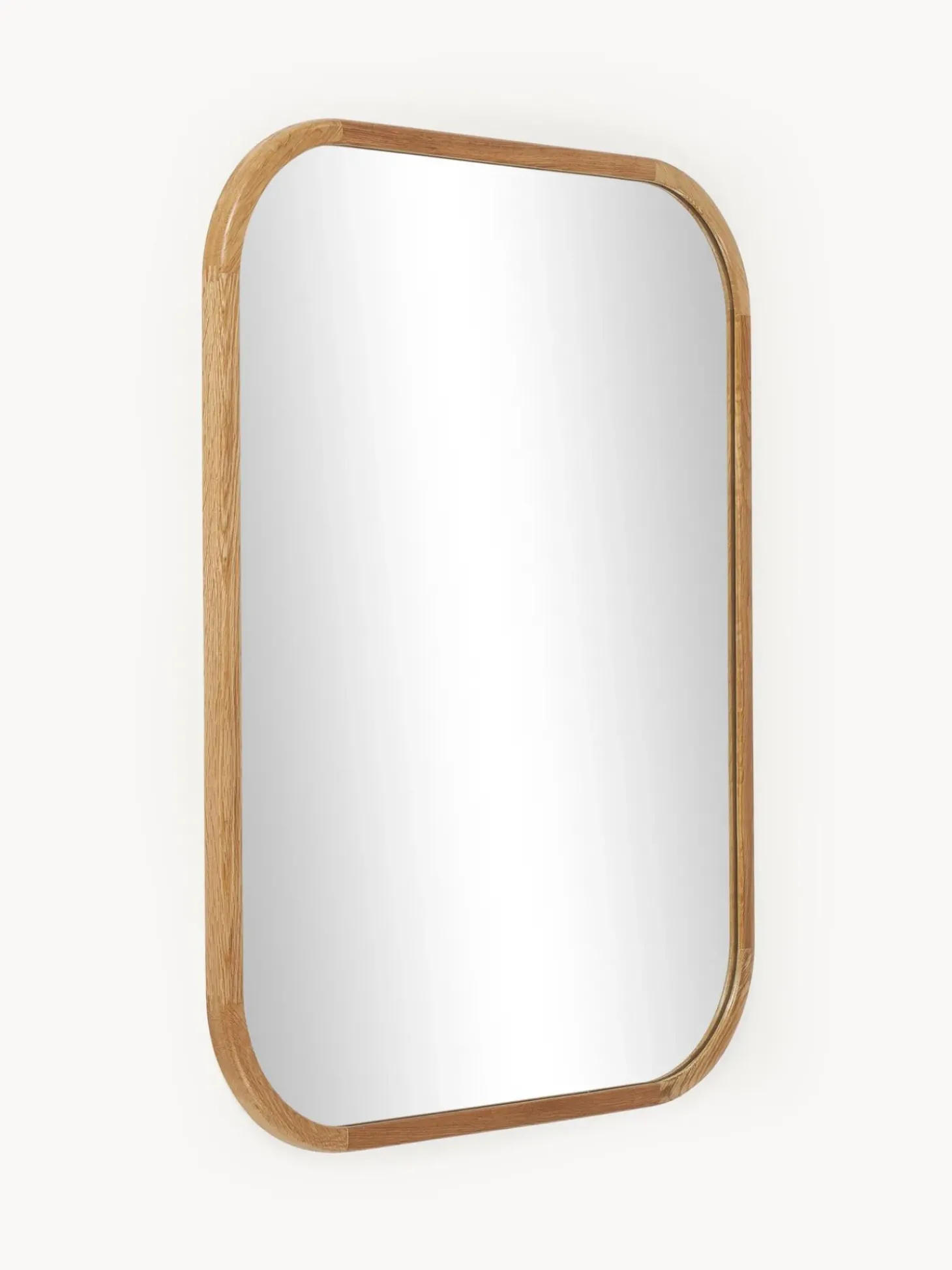 Specchio Da Parete Con Cornice In Legno Di Quercia Levan