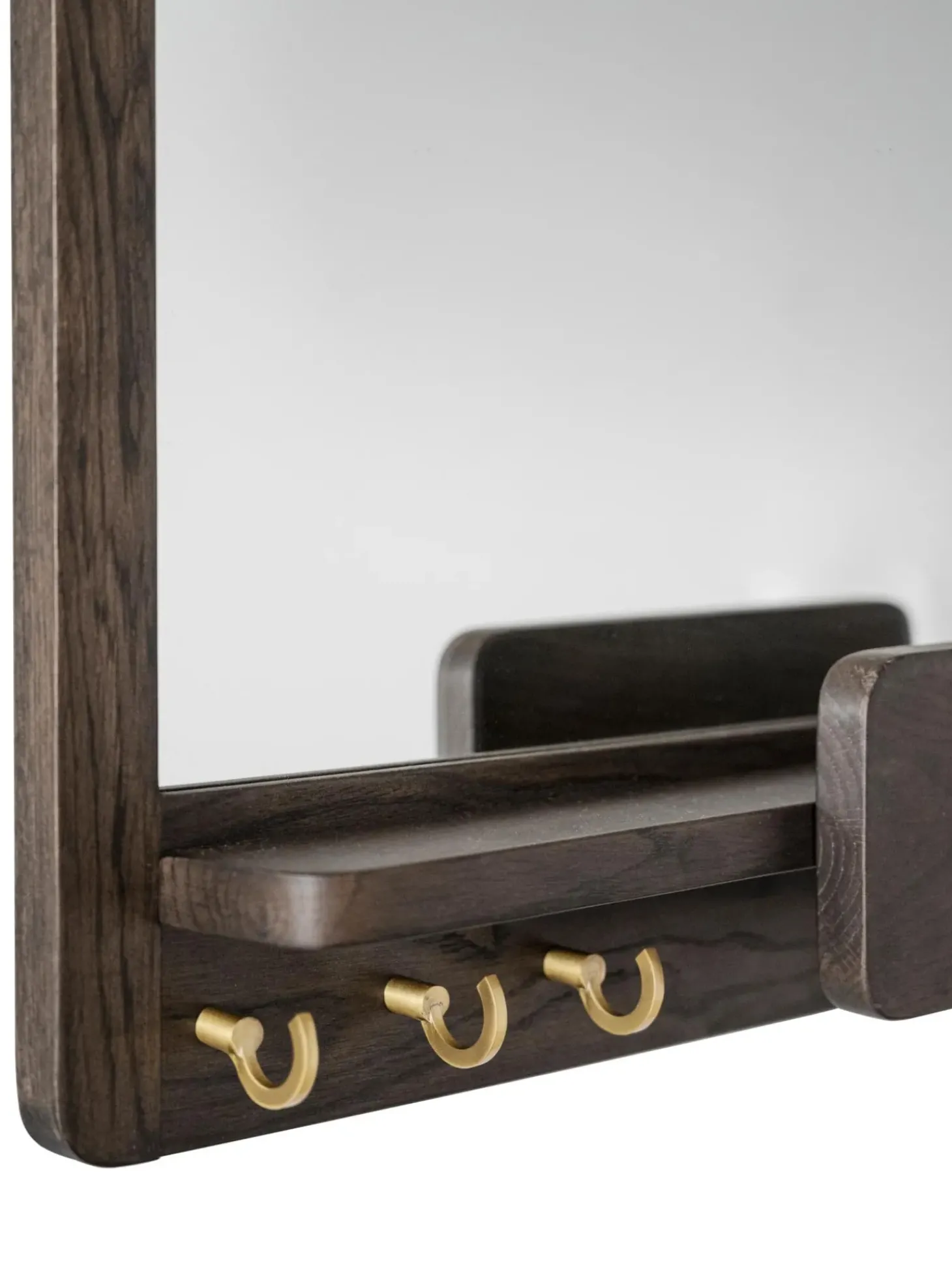 Specchio Da Parete Con Mensola In Legno Di Quercia Inverness