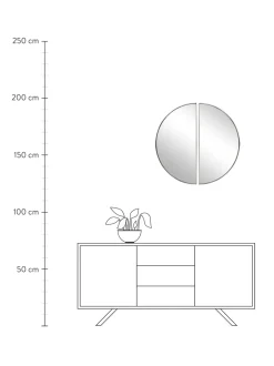 Specchio Da Parete Selena 2 Pz