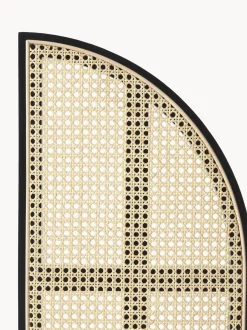 Specchio Da Terra Con Paravento In Rattan Aura