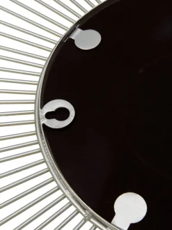 Specchio Decorativo Con Cornice In Metallo Argentato Ella