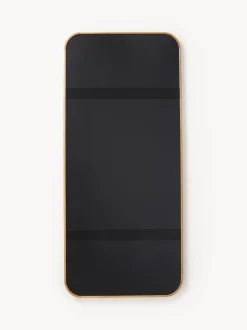 Specchio Grande Angolare Da Appoggio Con Cornice In Legno Di Quercia Levan