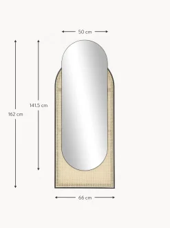 Specchio Ovale Da Parete Con Intreccio Viennese Esma