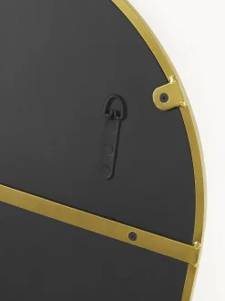 Specchio Ovale Da Parete Con Mensola In Marmo Verena