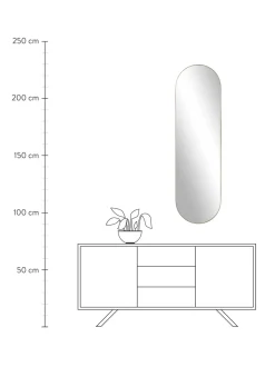 Specchio Ovale Da Parete Lucia