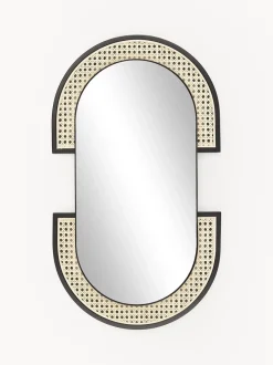 Specchio Ovale Da Parete Con Intreccio Viennese Esma