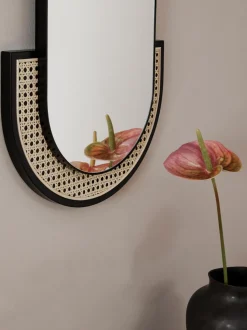 Specchio Ovale Da Parete Con Intreccio Viennese Esma