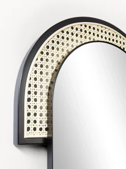 Specchio Ovale Da Parete Con Intreccio Viennese Esma