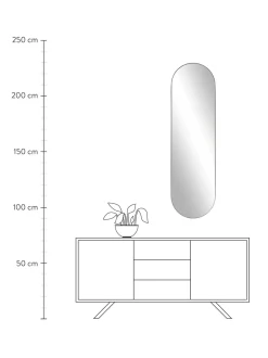 Specchio Ovale Da Parete Lucia