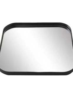 Specchio Quadrato Da Parete Con Cornice In Metallo Nero Ivy