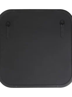 Specchio Quadrato Da Parete Con Cornice In Metallo Nero Ivy