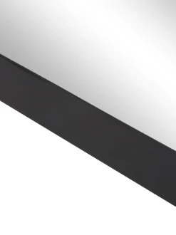 Specchio Quadrato Da Parete Con Cornice In Metallo Nero Ivy