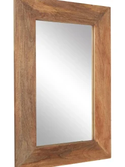 Specchio Quadrato Da Parete In Legno Di Mango Indigo