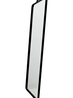 Specchio Rettangolare Da Parete Con Cornice In Alluminio Nero Norm