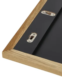 Specchio Rettangolare Da Parete Con Cornice In Legno Di Quercia Marrone Avery