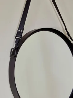 Specchio Rotondo Da Parete Con Cinghia Per Appenderlo Liz